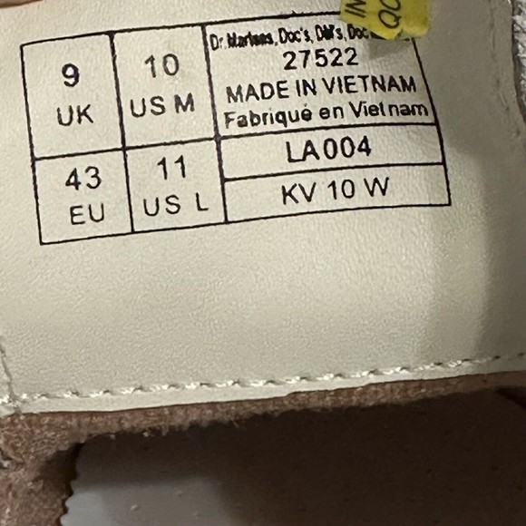 Doc Martens 1461 Pride Leather Oxford White Womens Size 11 Mens Size 10 (27522) - Picture 6 of 7